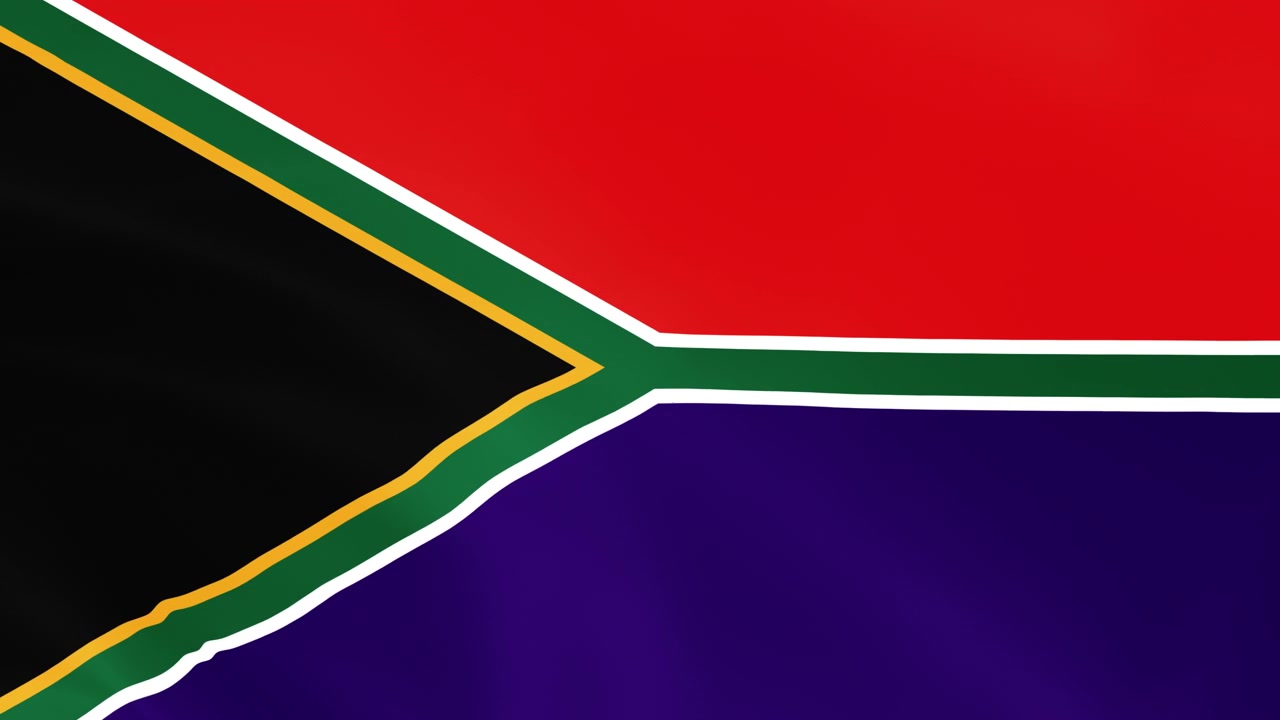 Bandiera sventolante del Sudafrica