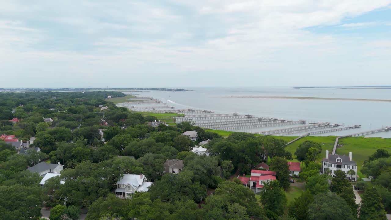 Ripresa con drone di Mt Pleasant, SC
