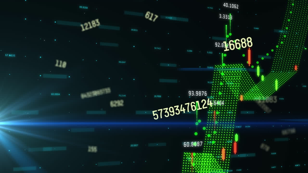 숫자의 애니메이션과 금융 데이터 처리