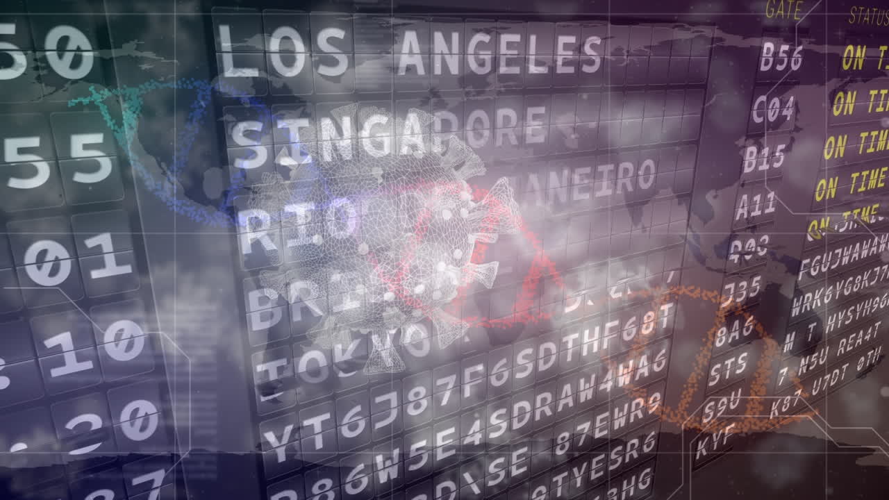 dna 가닥과 바이러스 세포에 대한 시간표의 애니메이션