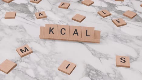 Kcal-Wort-Auf-Scrabble