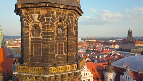 aerial view of dresden, germany