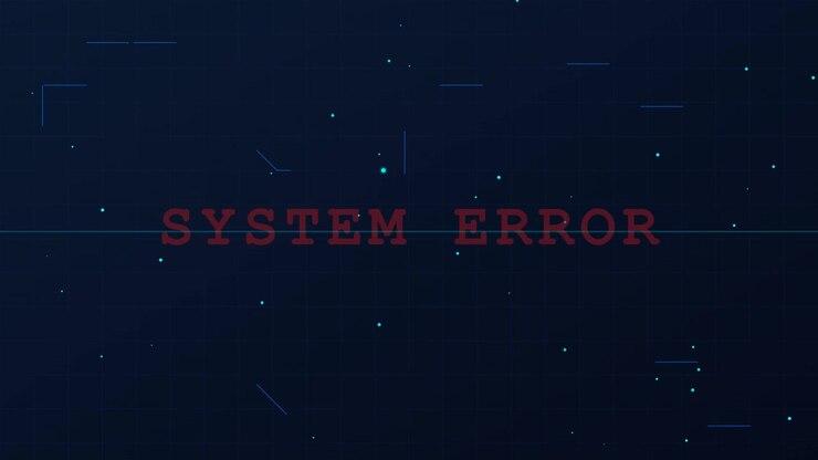 System Error Text Displaying on Digital Interface