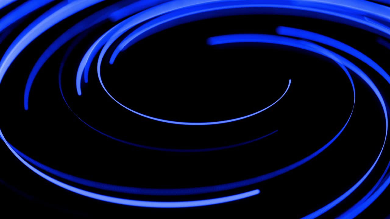 움직임 디자인 (bg) - 흐름 입자의 모양, 선, 나선, 추상 구조, 회전하는 파란 선, 회전 경로를 따라 날아간다, 3d 렌더링, 스타일리시 크리에이티브 추상 배경, 4k