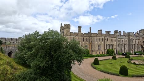 panoramic view of arundel castle grounds