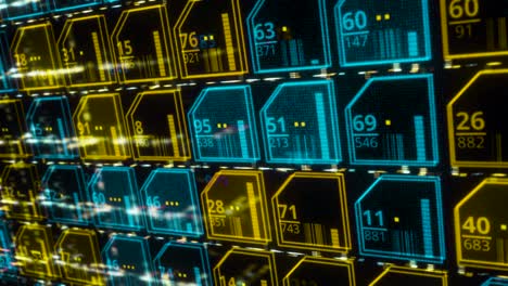 visualización de datos futuristas