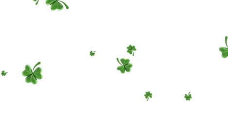 Fliegende-Grüne-Kleeblätter-Zum-St.-Patrick&#39;s-Day