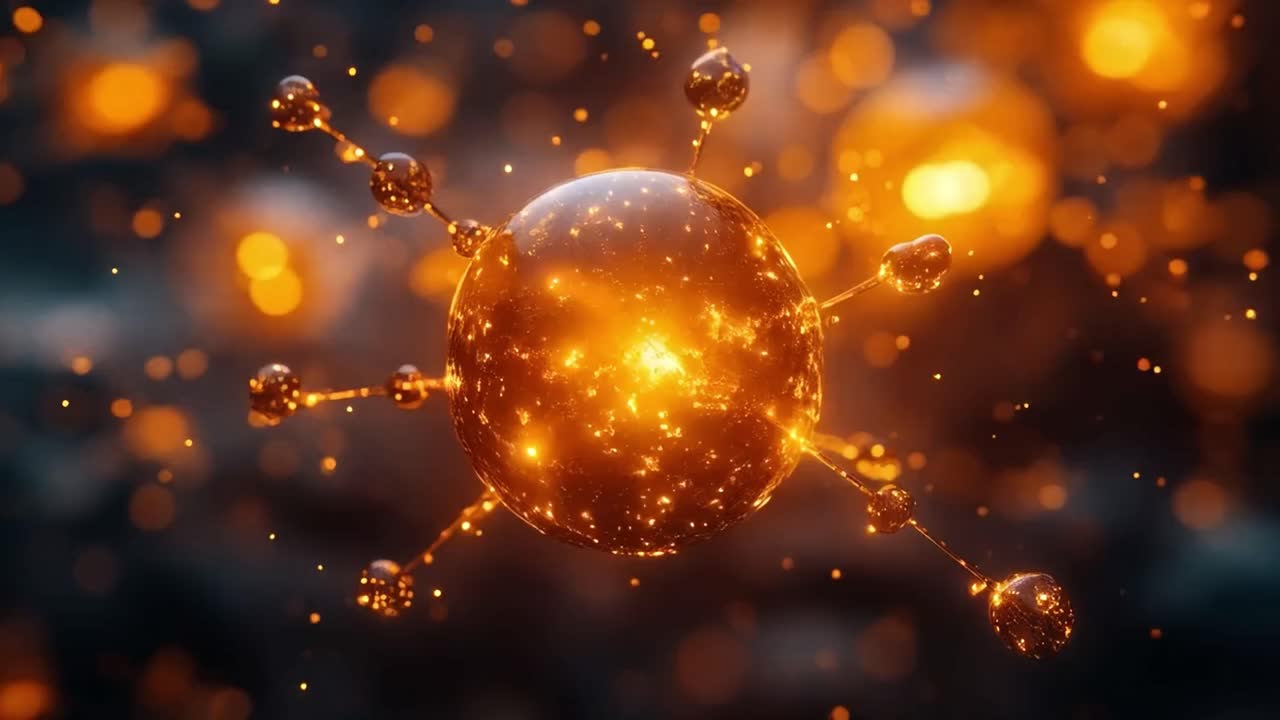 estructura de la molécula abstracta