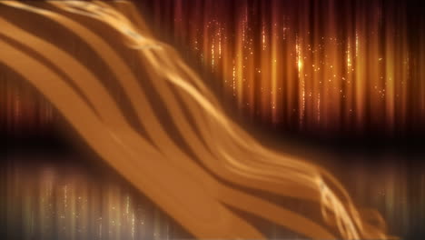 animación de ondas naranjas sobre fondo negro de fondo naranja