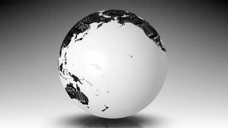 globe of computing words spinning
