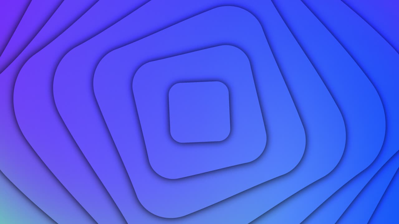 espiral giratoria en capas forma vectorial animación 2d girando con color de fondo gradiente patrón abstracto color azul agua