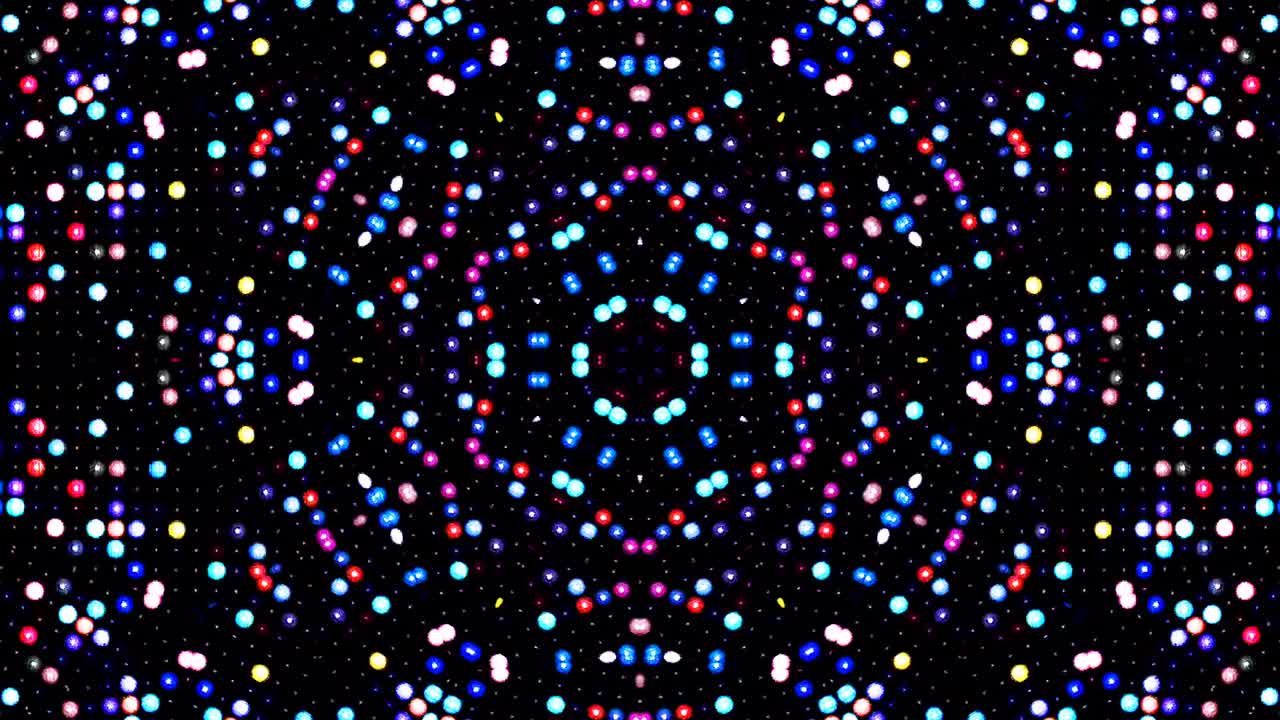 Beautiful abstract kaleidoscope that shines, a radiant light that regulates the subtle movements