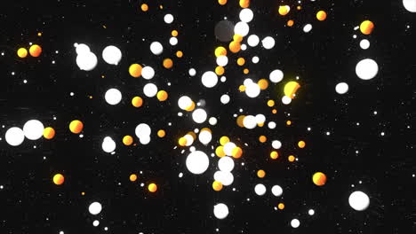 abstract explosion of spheres