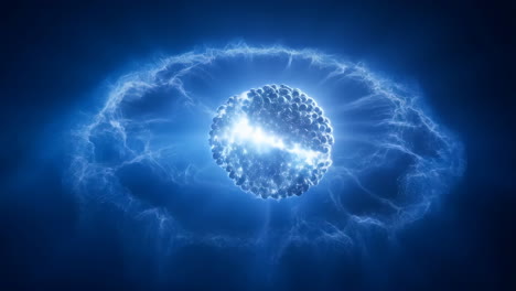 evolution of an energetic blue sphere