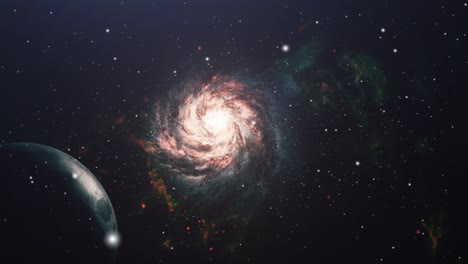 Planeta-Con-Fondo-De-Galaxia-En-El-Universo