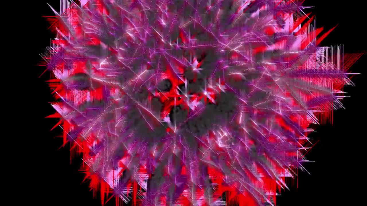 Fireworks Explosion on transparent background with alpha channel