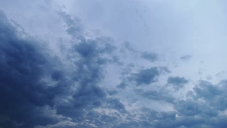 4k timelapse dark clouds in blue sky