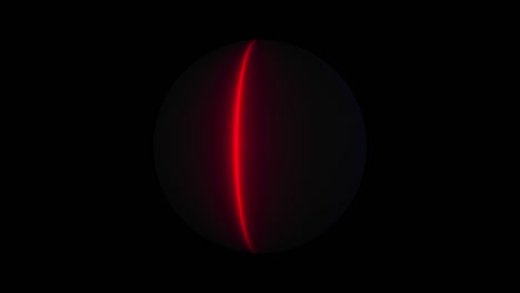 abstract background with neon sphere, computer generated. 3d rendering dark ball with colorful rings