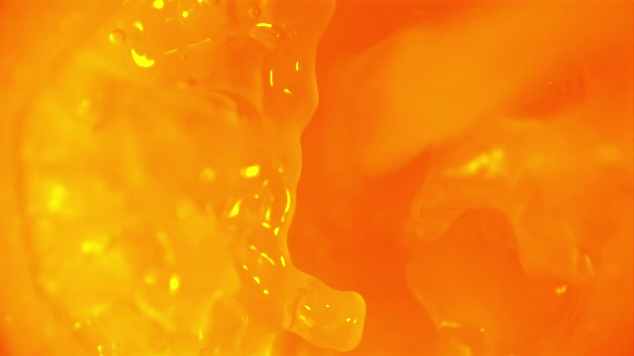 動態抽象橙黃色液體旋轉