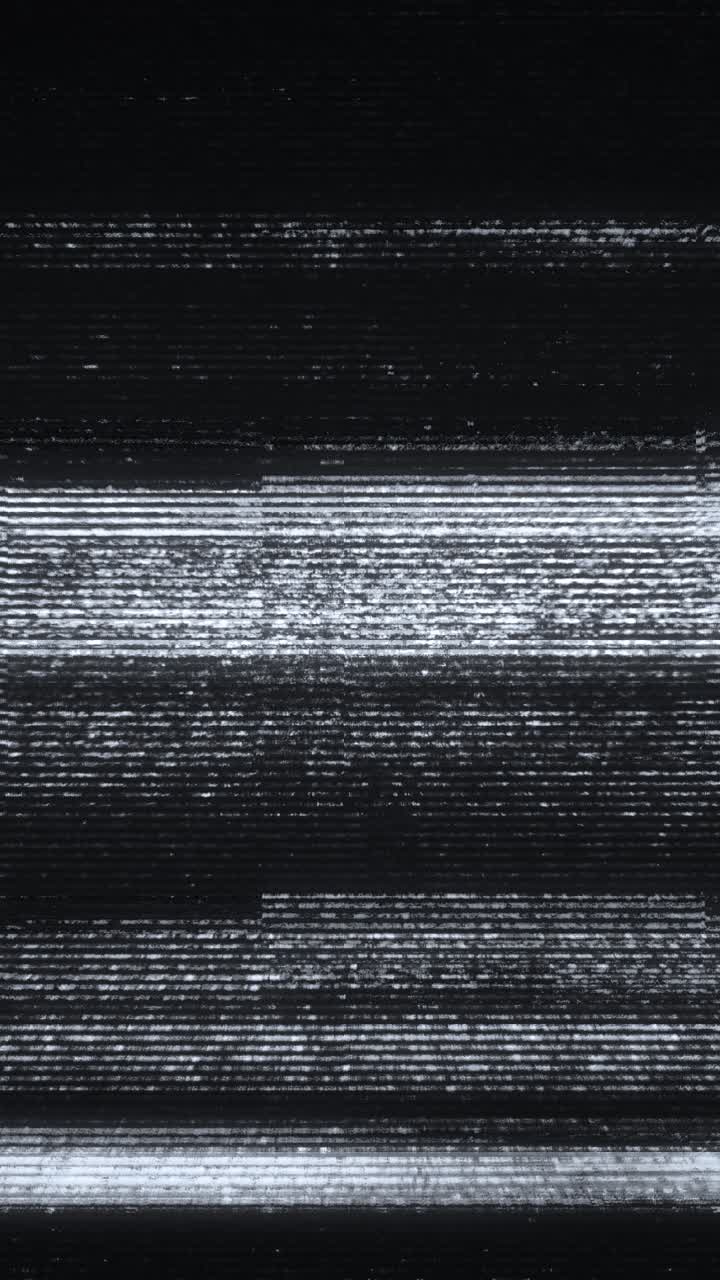 Flickering TV Static and Glitch Noise Background