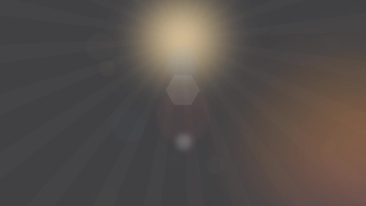 Reflexo Abstrato de Luz Dourada Atravessando Fundo Escuro