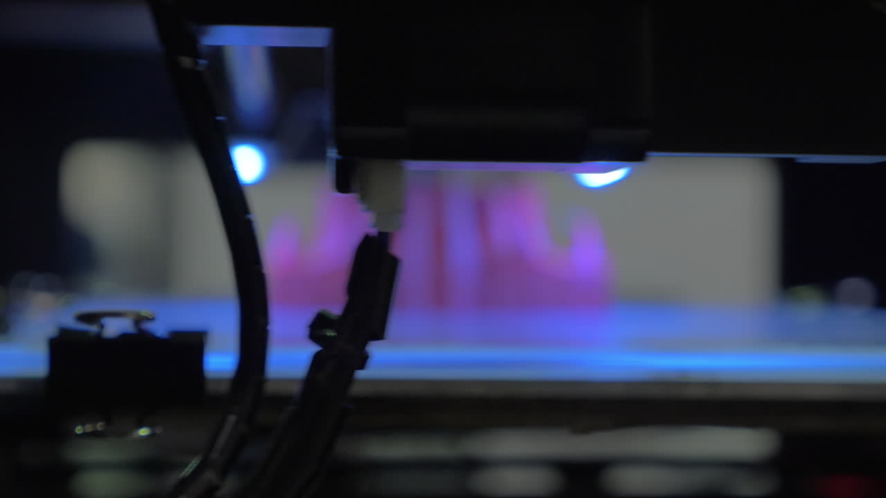 3D printer during modeling process