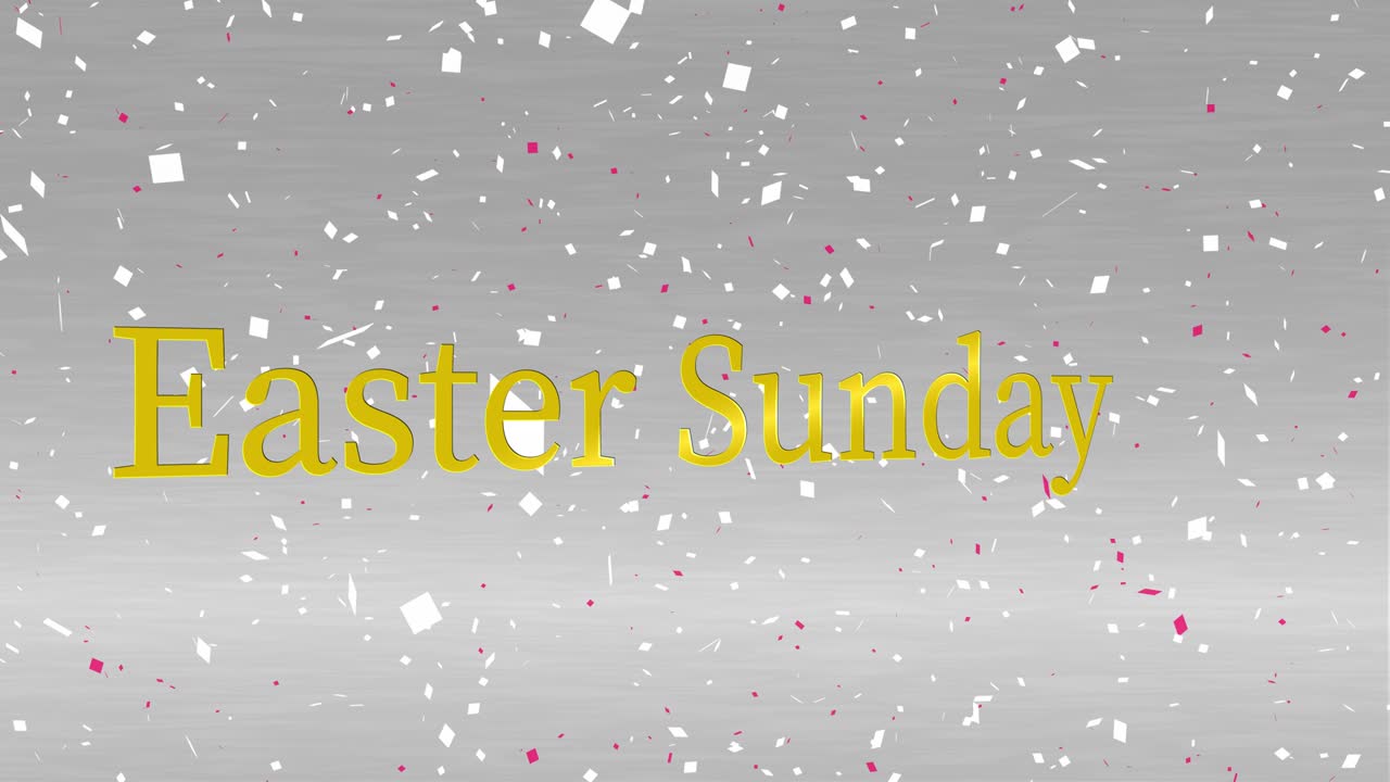 부활절 일요일 이벤트 텍스트 애니메이션 모션 그래픽