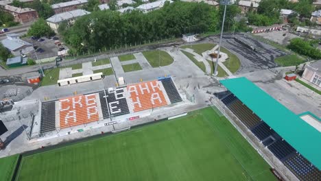 vista aérea de un estadio de fútbol