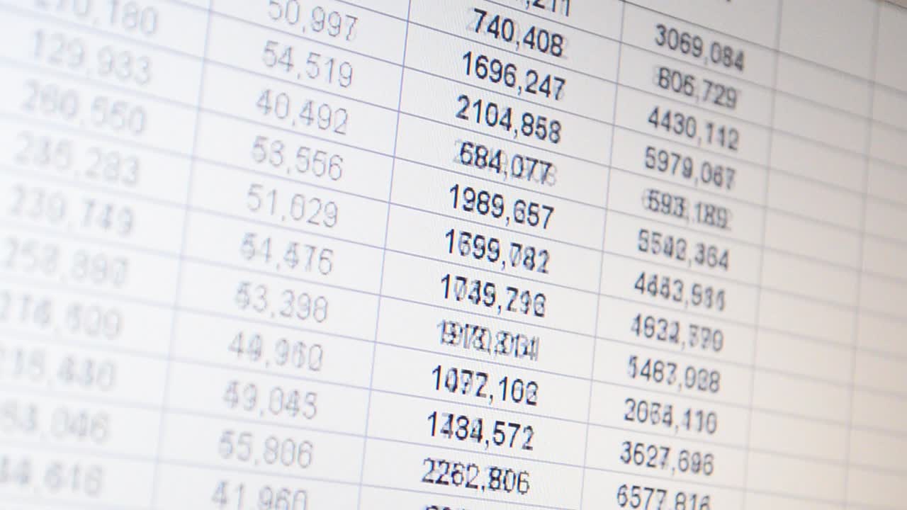 Data on the monitor. Figures and their analysis