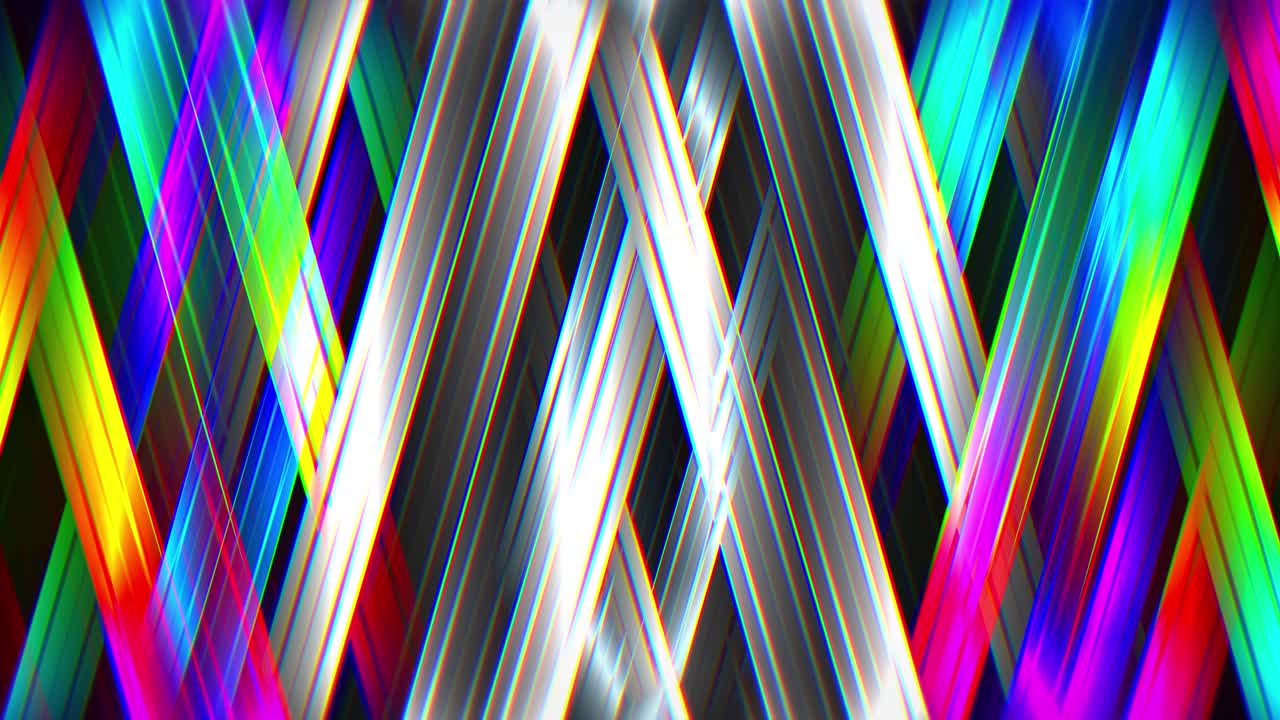 Živé abstraktní pozadí s geometrickými liniemi v nekonečné smyčce
