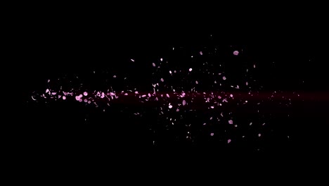 espiral partícula brillante de las flores de cerezo. patrón sakura. baile de cerezo japonés. vórtice de pétalos rosados. animación de bucle abstracto.