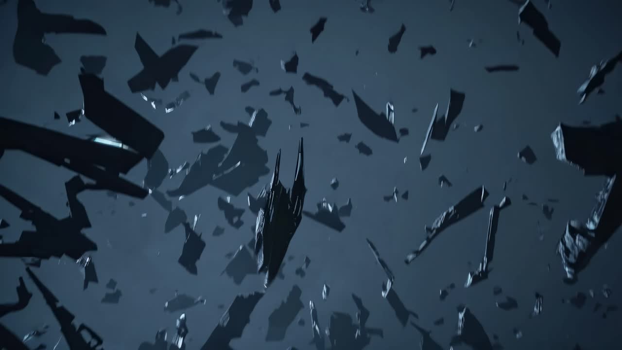 Spaceship Debris in a Cosmic Explosion