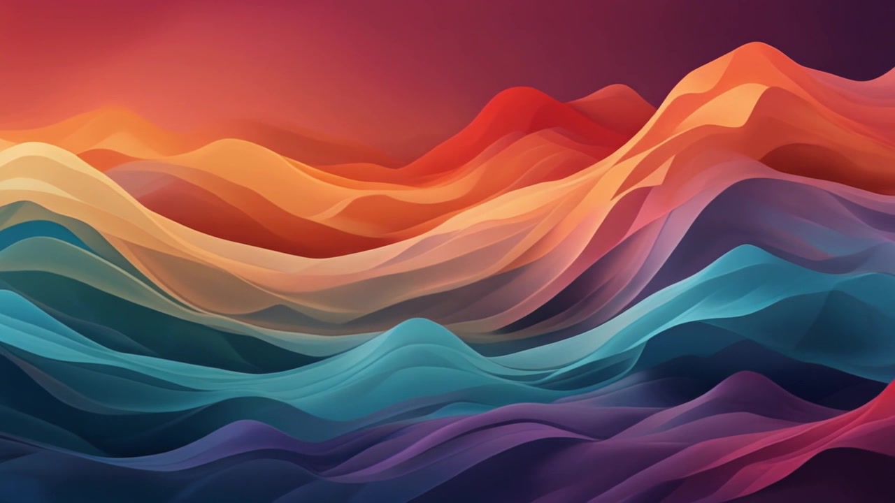 Abstract Ondate fluenti di colori vivaci
