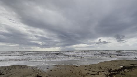 ocean waves in stormy weather