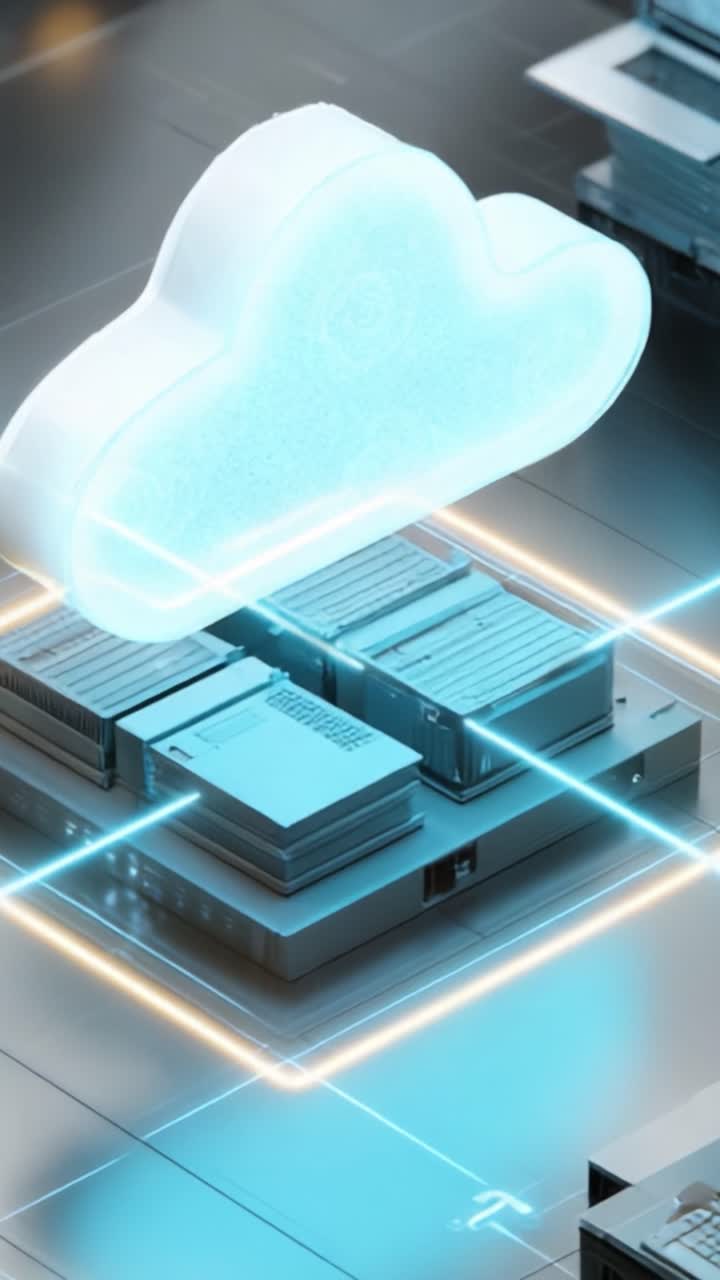 Evolving Cloud Technologies: A Visualization of Advanced Data Storage Solutions and Cloud Computing in Modern Digital Infrastructure
