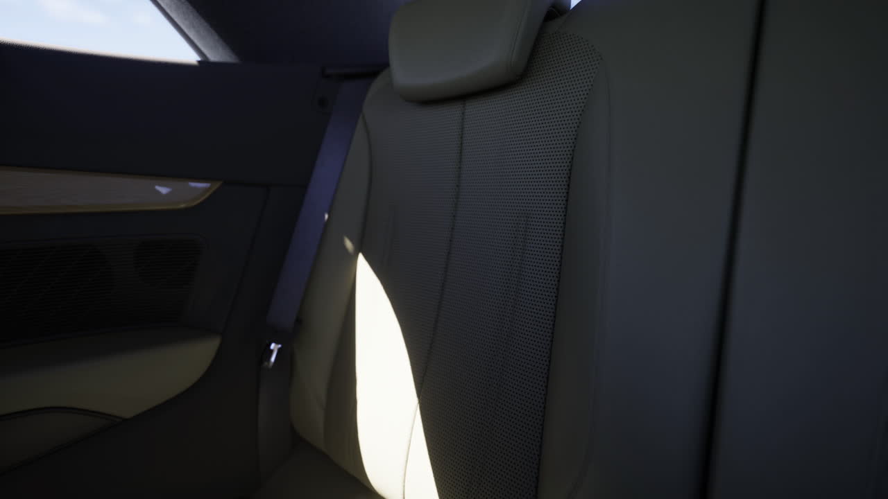 High quality rear seat interior showcasing modern design and materials