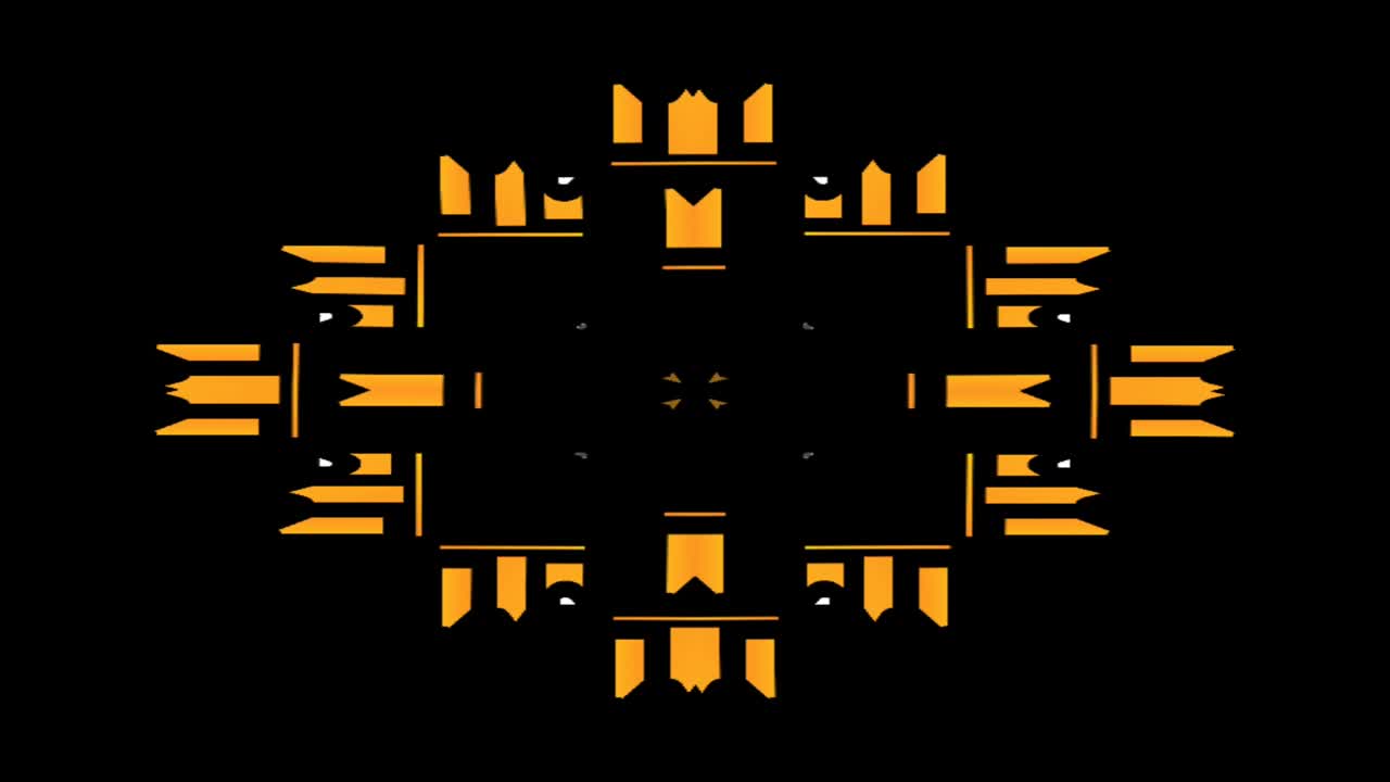 다채로운 칼레도스코프 그래픽 패턴 모션 배경