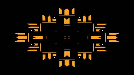 fondo de movimiento de patrón gráfico de caleidoscopio colorido