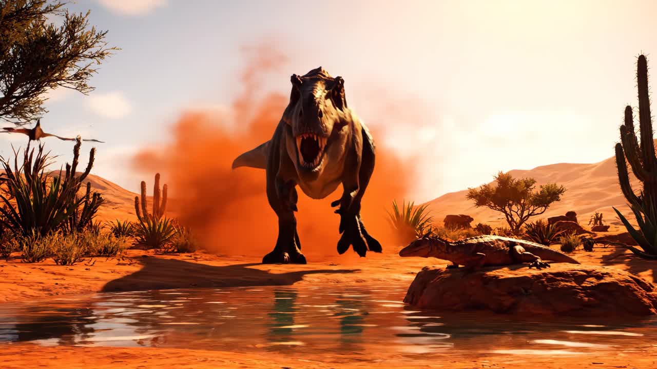 Dinosaurs at the Waterhole