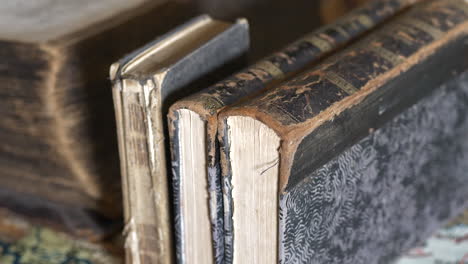 Texture-of-old-books.-Close-up-and-slow-motion