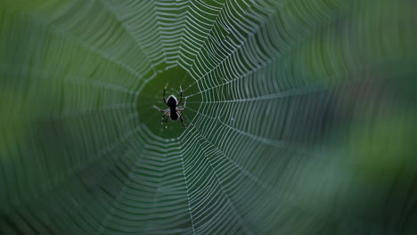 spider in its intricate web