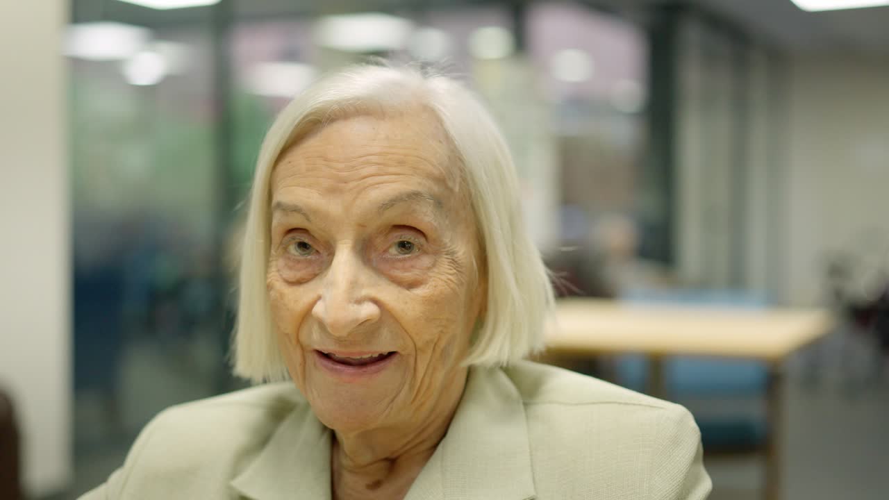 Portrait of an elderly woman