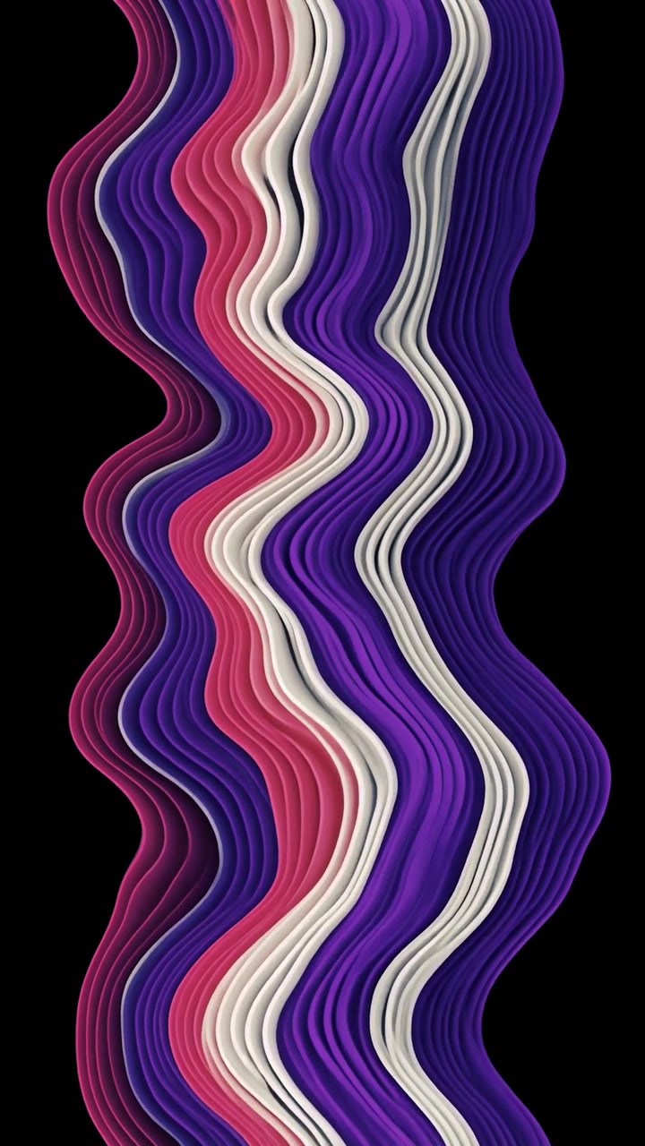 Animated Purple Pink and White Wavy Lines Background