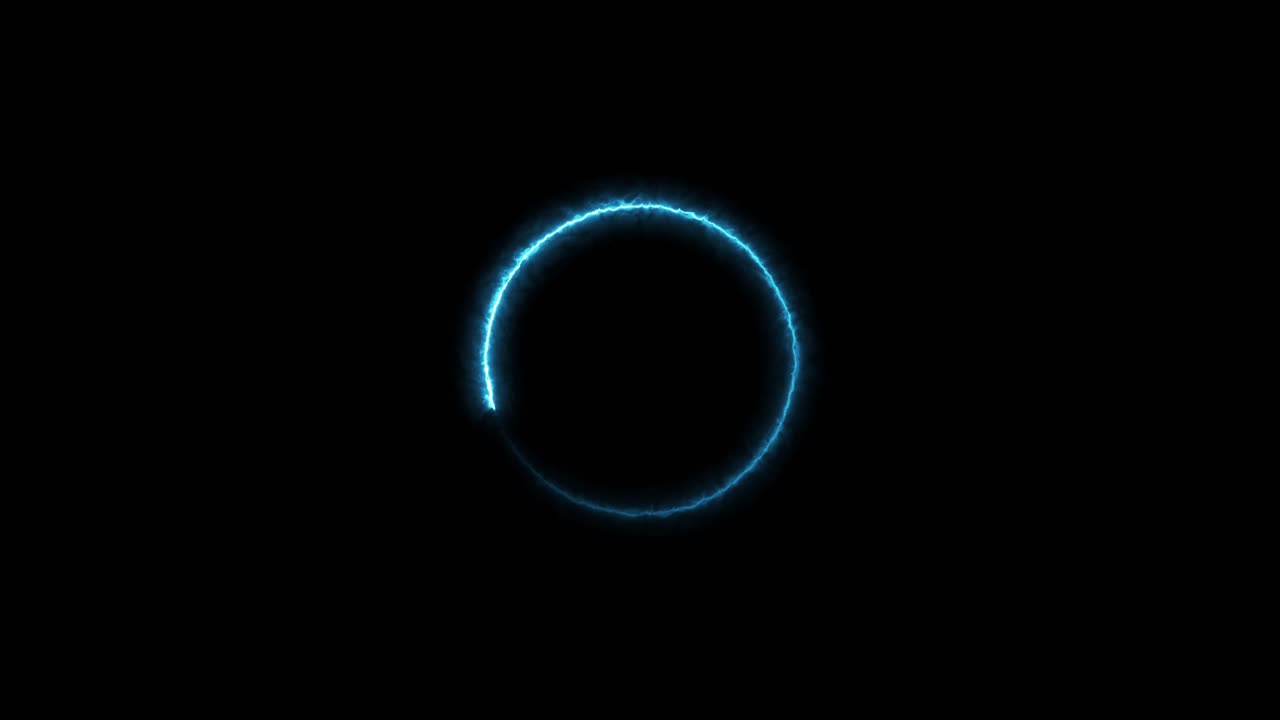 Glowing Blue Energy Circle