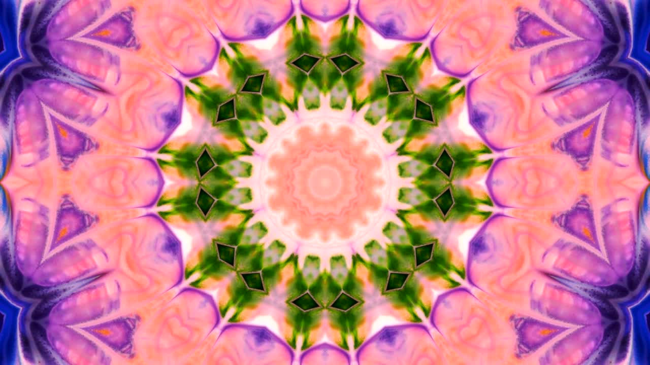 movimiento de fondo de kaleidoscopio abstractamente colorido