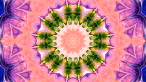 movimiento de fondo de kaleidoscopio abstractamente colorido