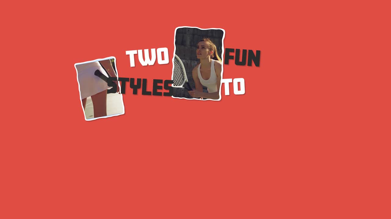 Collage vivace con testo e contenuti multimediali dinamici