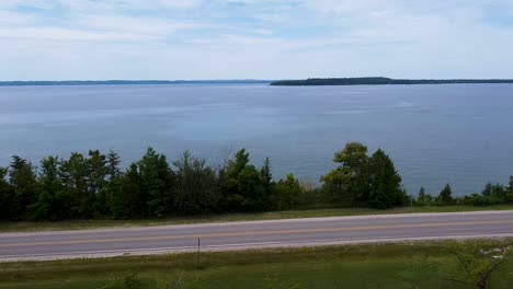 grand traverse bay shoreline in michigan