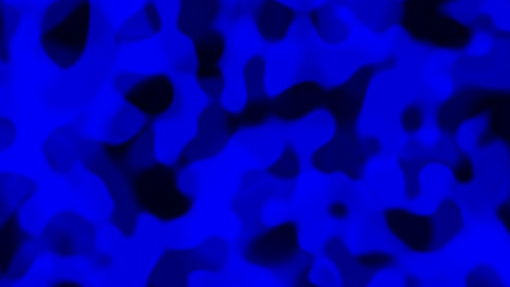 looping animations of a blue and black liquid camouflage like pattern with more blue and softer edges