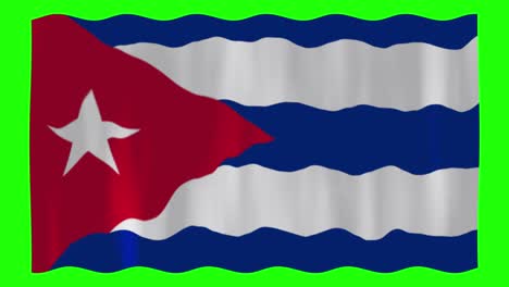 cuba flag waving chroma screen stock footage for backgrounds and textures i cuba country flag waving stock video